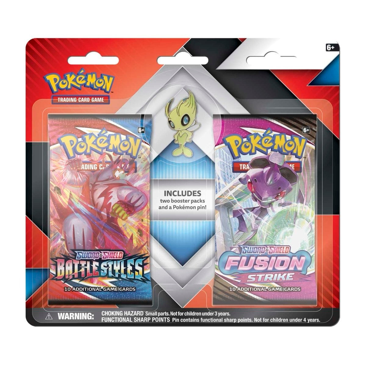 2 Booster Packs &amp; Celebi Collector's Pin