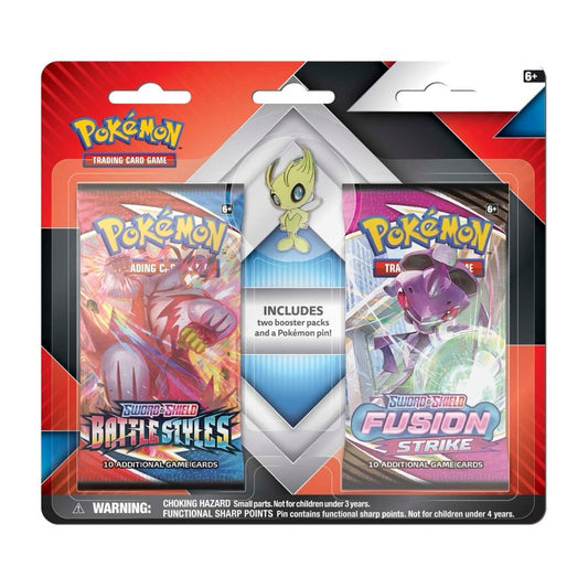 2 Booster Packs & Celebi Collector's Pin