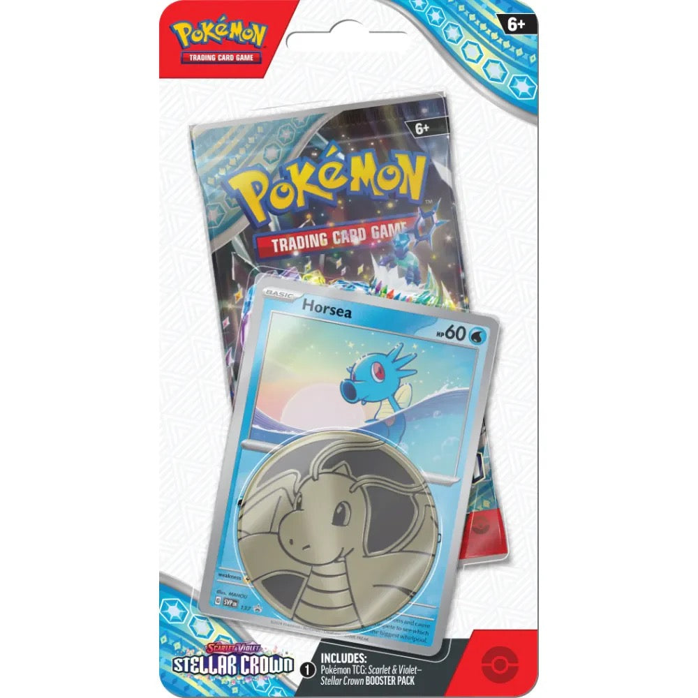 Pokémon Scarlet &amp; Violet Stellar Crown Checklane Blister Horsea