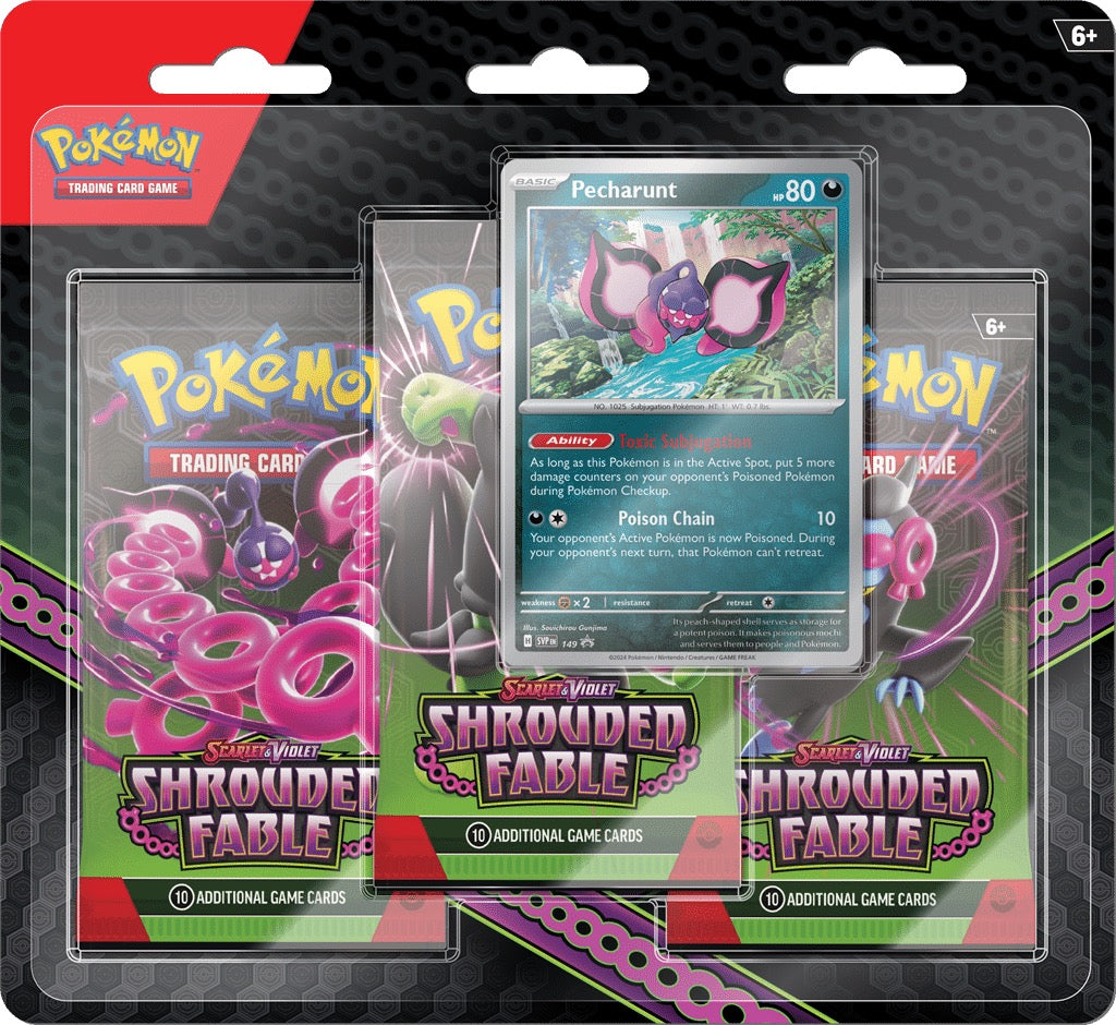 Pokémon TCG: Shrouded Fable 3-pack Blister Pecharunt