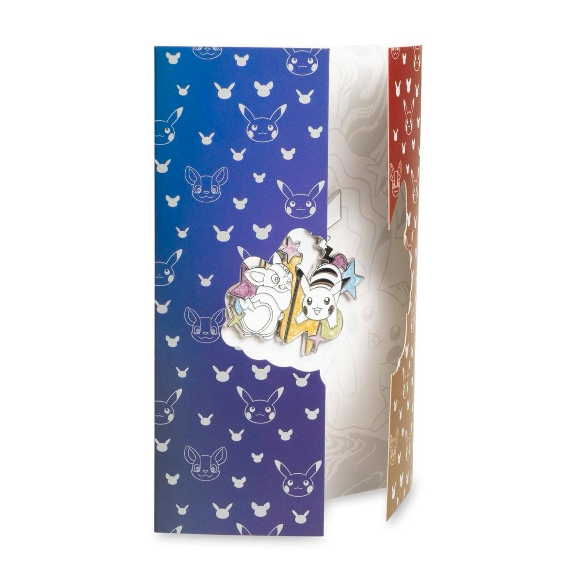 Pikachu & Yamper Electric Pals Pokémon Pins & Greeting Card