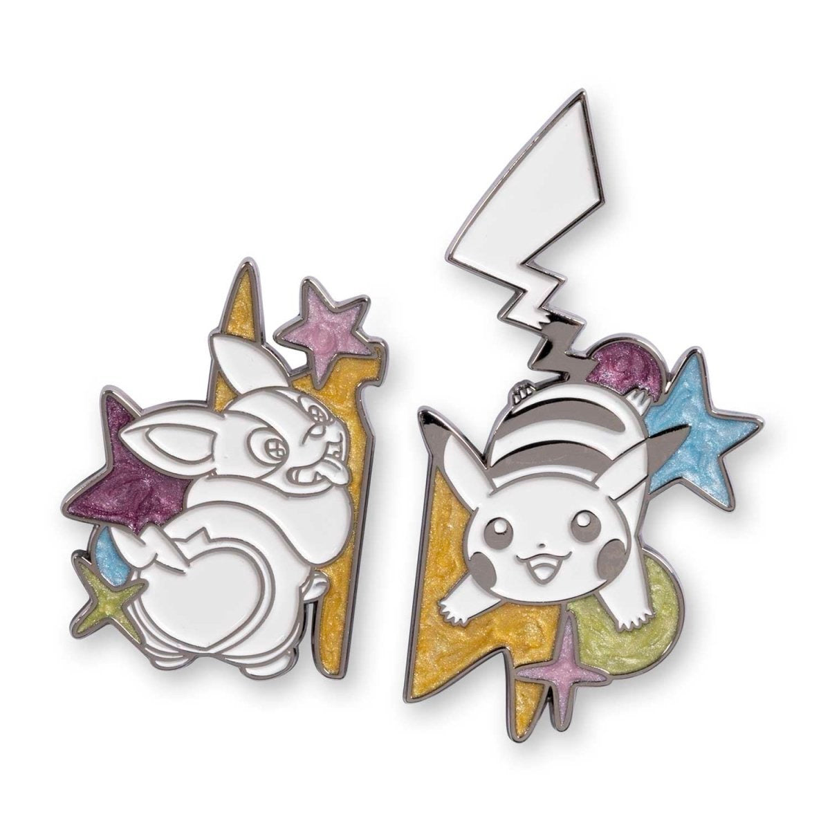 Pikachu & Yamper Electric Pals Pokémon Pins & Greeting Card