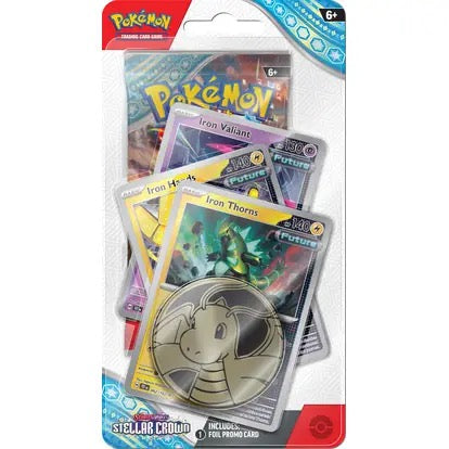 Pokémon Scarlet &amp; Violet Stellar Crown Premium Checklane Blister Iron Thorns