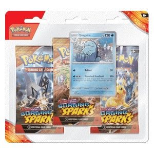 Pokémon Scarlet &amp; Violet Surging Sparks 3 Pack Blister Zapdos, Quagsire