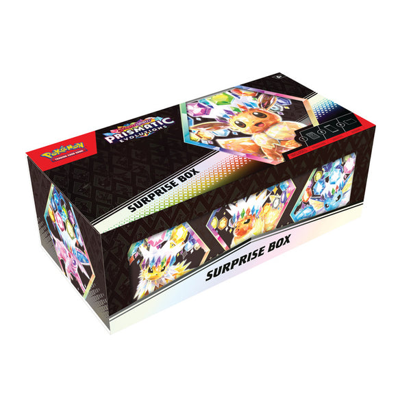 Pokémon Scarlet & Violet Prismatic Evolutions Suprise Box Collection Box