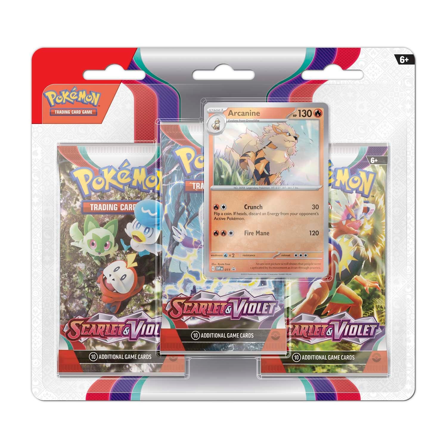 Pokémon Scarlet &amp; Violet 3 Booster Blister Arcanine