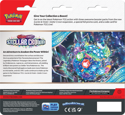 Pokémon Scarlet & Violet Stellar Crown 3 Pack Blister Latias